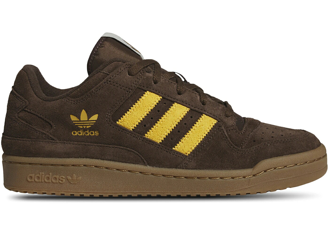 アディダス 討論会 赤銅色 赤銅色 黄味がかった 黄色 スニーカー メンズ ADIDAS FORUM LOW CL BROWN PRELOVED YELLOW / BROWN PRELOVED YELLOW GUM M2