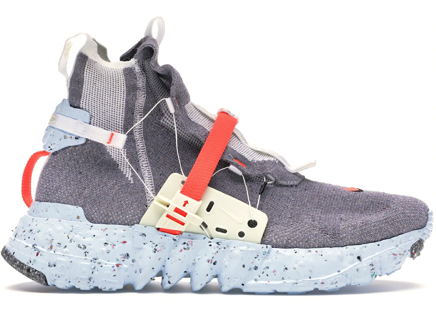 ナイキ 薄墨色 薄墨色 クリムゾン 白いこと 白いこと スニーカー メンズ NIKE SPACE HIPPIE 03 VAST GREY HYPER CRIMSON / VAST GREY HYPER CRIMSON WHITE