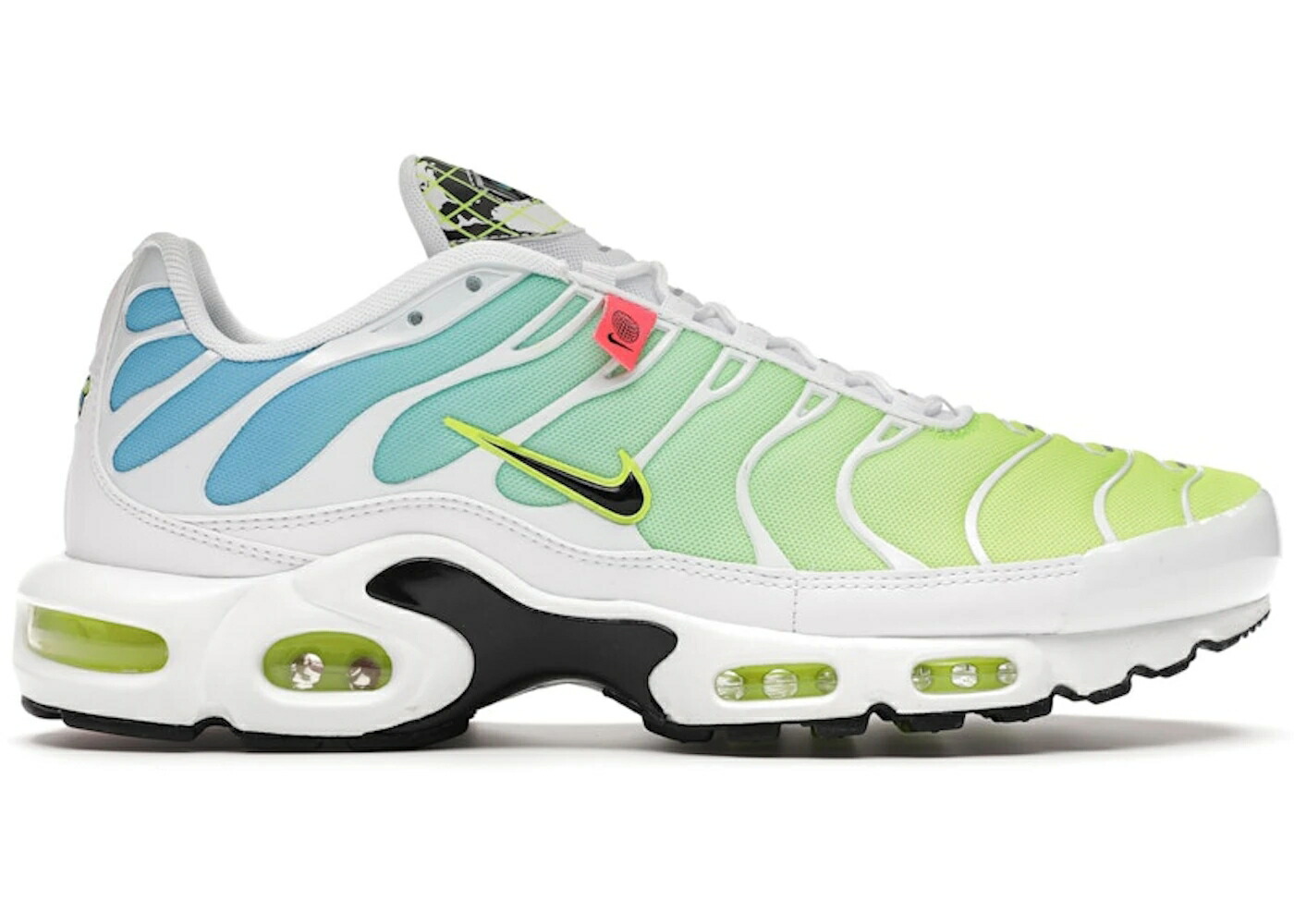 ナイキ マックス 白いこと 白いこと 青み 青色 黒いこと 黒いこと エアマックスプラス スニーカー メンズ NIKE AIR MAX PLUS WORLDWIDE / WHITE WHITE BLUE FURY BLACK VOLT