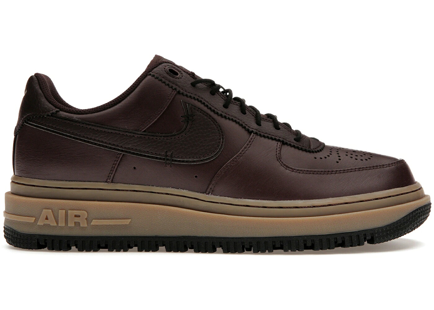 ナイキ 赤銅色 赤銅色 黒いこと 黒いこと 空軍 スニーカー メンズ NIKE AIR FORCE 1 LOW LUXE BROWN BASALT / BROWN BASALT BROWN BLACK GUM メンズ靴-スニーカー