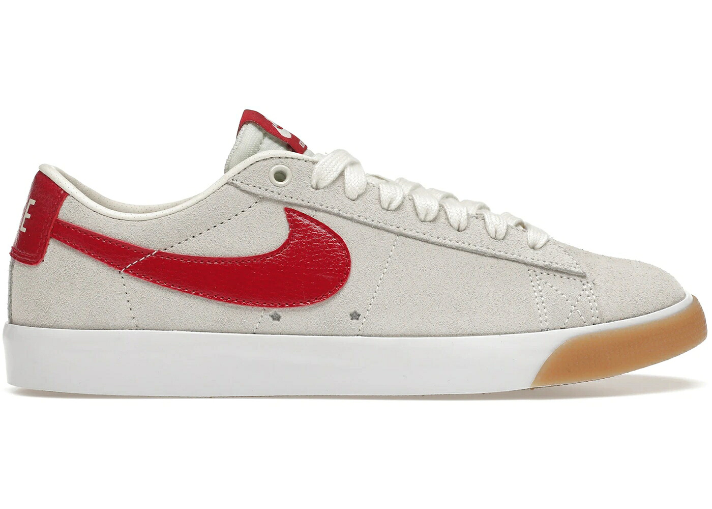 ナイキ エスビー ブレイザー カーディナル 赤 レッド 白色 ホワイト 茶色 ブラウン スニーカー メンズ NIKE SB BLAZER LOW GT SAIL CARDINAL RED / SAIL WHITE GUM LIGHT BROWN