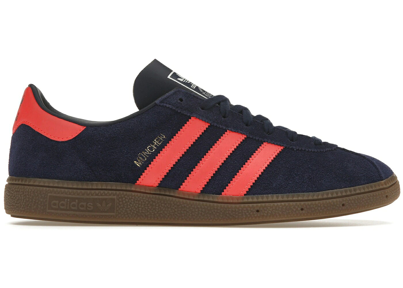 アディダス 青碧 青碧 赤 赤いこと スニーカー メンズ ADIDAS MUNCHEN DARK BLUE SOLAR RED / DARK BLUE SOLAR RED GUM