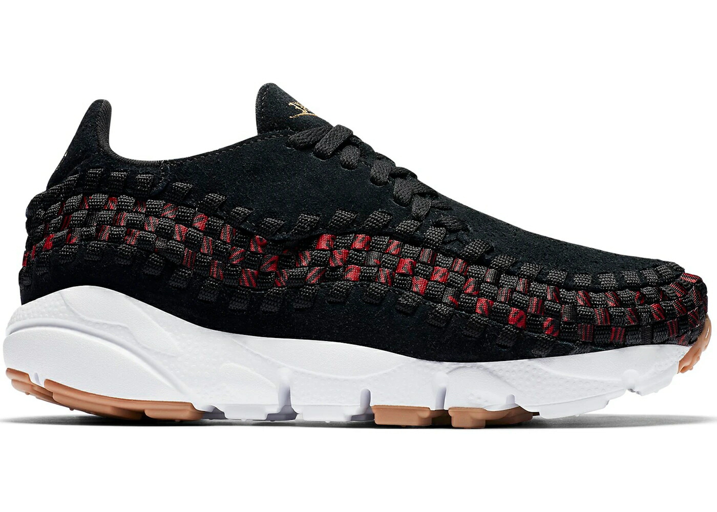 ナイキ ウーブン 黒色 ブラック 赤 レッド WOMEN'S スニーカー レディース NIKE AIR FOOTSCAPE WOVEN N7 (2017) (WOMEN'S) / BLACK BLACK UNIVERSITY RED GUM