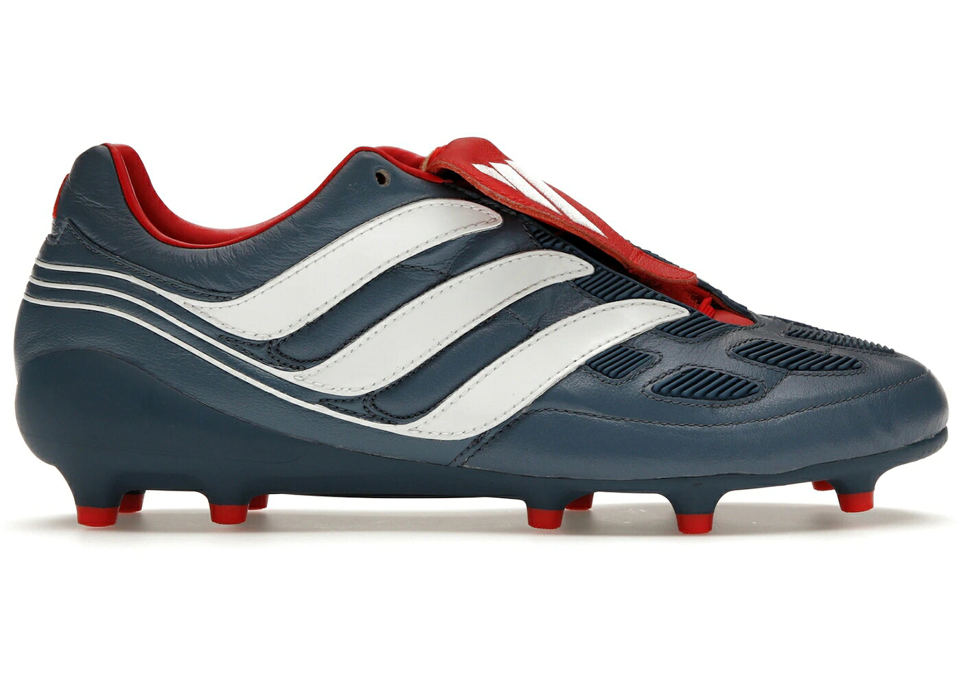 アディダス プレデター 青色 ブルー 灰色 グレー 赤 レッド 白色 ホワイト スニーカー メンズ ADIDAS PREDATOR PRECISION FG BLUE GREY COLLEGIATE RED / BLUE GREY CLOUD WHITE COLLEGIATE|スニケス