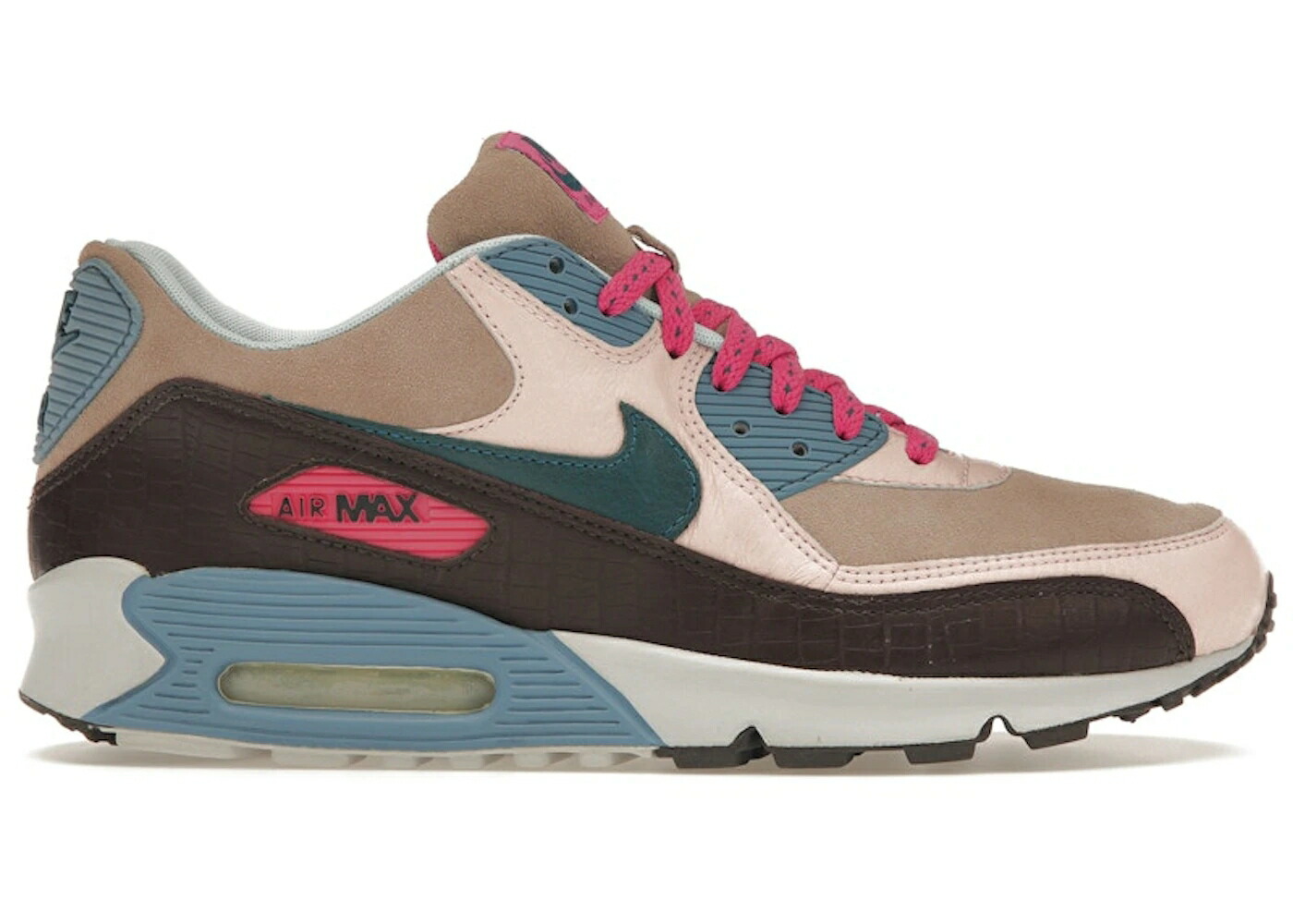 ナイキ マックス 茶色 ブラウン エアマックス スニーカー メンズ NIKE AIR MAX 90 CLERKS PACK BONE / BONE TEAL BAROQUE BROWN