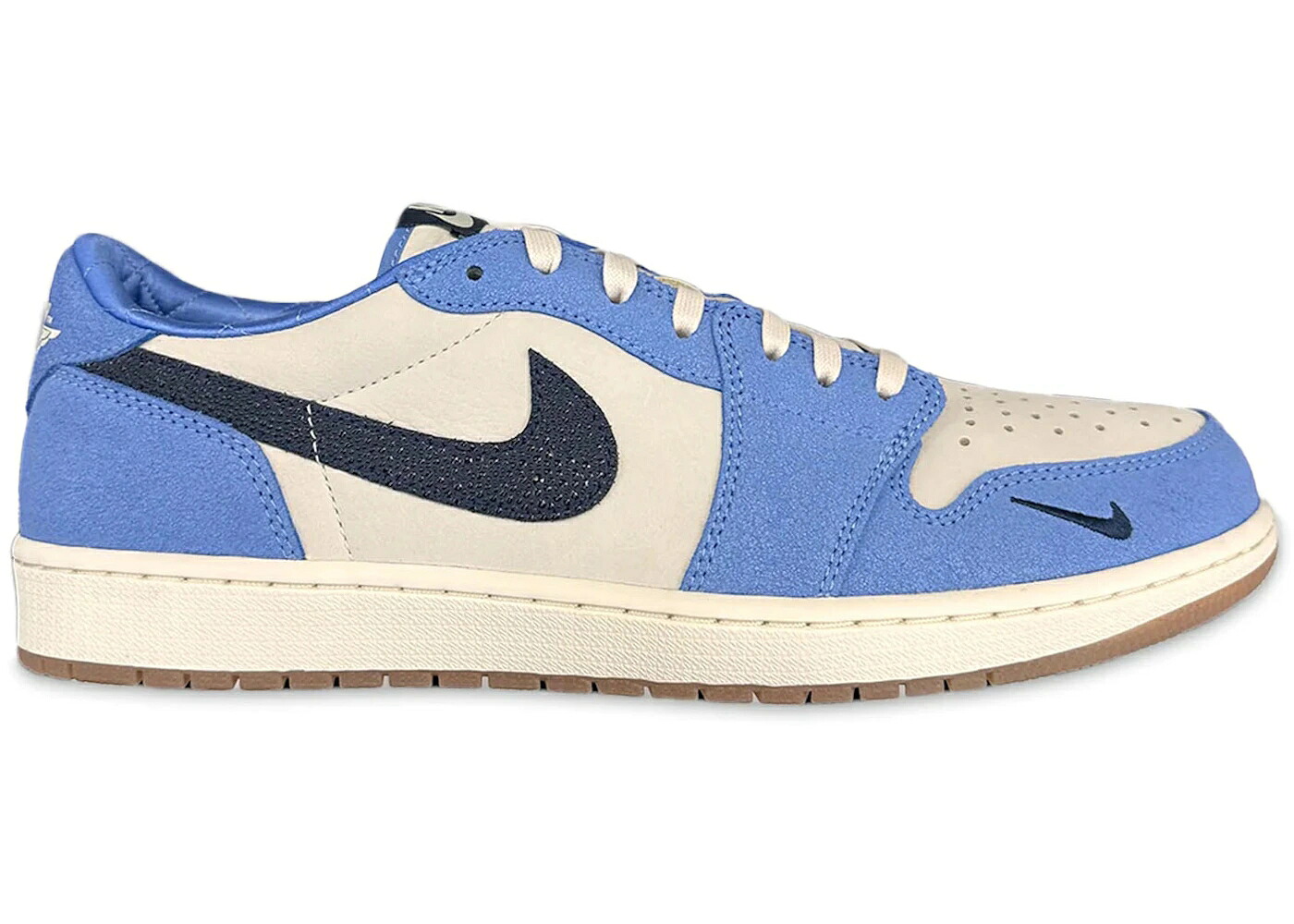 ナイキ ジョーダン カレッジ 紺色 ネイビー スニーカー メンズ JORDAN 1 RETRO LOW OG UNC PE (2023) / COCONUT MILK COLLEGE NAVY VALOR