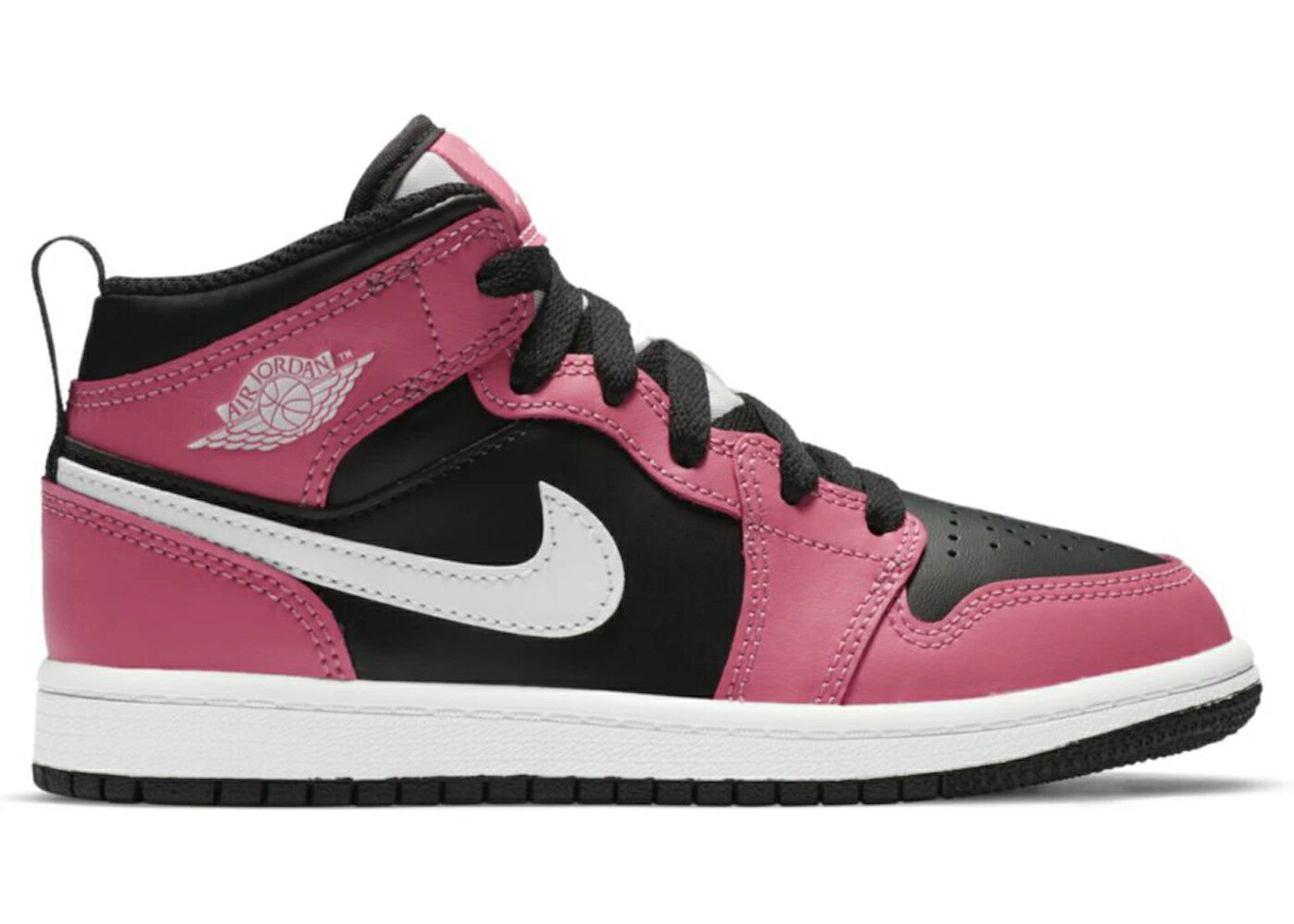 ナイキ ジョーダン ミッド 黒いこと 黒いこと 白いこと 白いこと お坊っちゃん キッズ JORDAN 1 MID PINKSICLE (なおなお書き) / BLACK WHITE PINKSICLE もの言う花 マタニティ スニーカー
