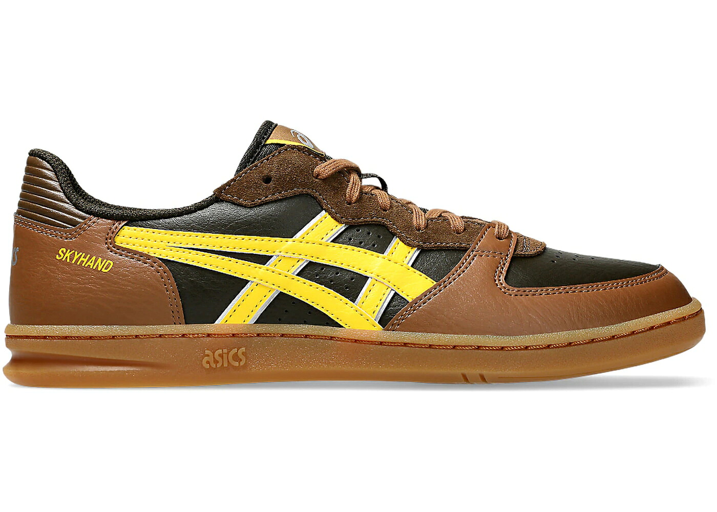 アシックス 黒色 ブラック 黄色 イエロー スニーカー メンズ ASICS SKYHAND OG BLACK COFFEE TAI CHI YELLOW / BLACK COFFEE TAI CHI YELLOW