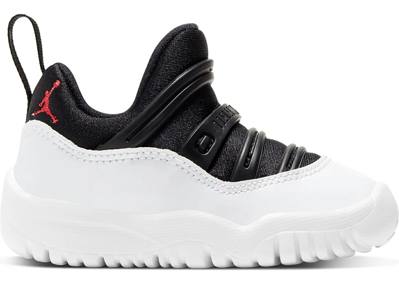 ナイキ ジョーダン タキシード 黒色 ブラック 白色 ホワイト 赤 レッド ジュニア キッズ JORDAN 11 RETRO LITTLE FLEX TUXEDO (TD) / BLACK WHITE TRUE RED