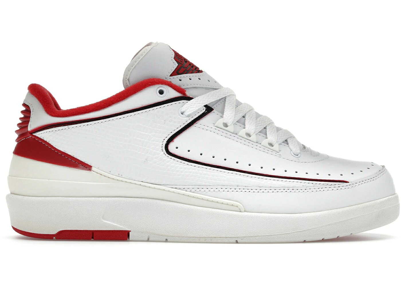 ナイキ ジョーダン 白いこと 白いこと 赤 赤いこと 黒いこと 黒いこと スニーカー メンズ JORDAN 2 RETRO LOW WHITE VARSITY RED / WHITE BLACK VARSITY RED