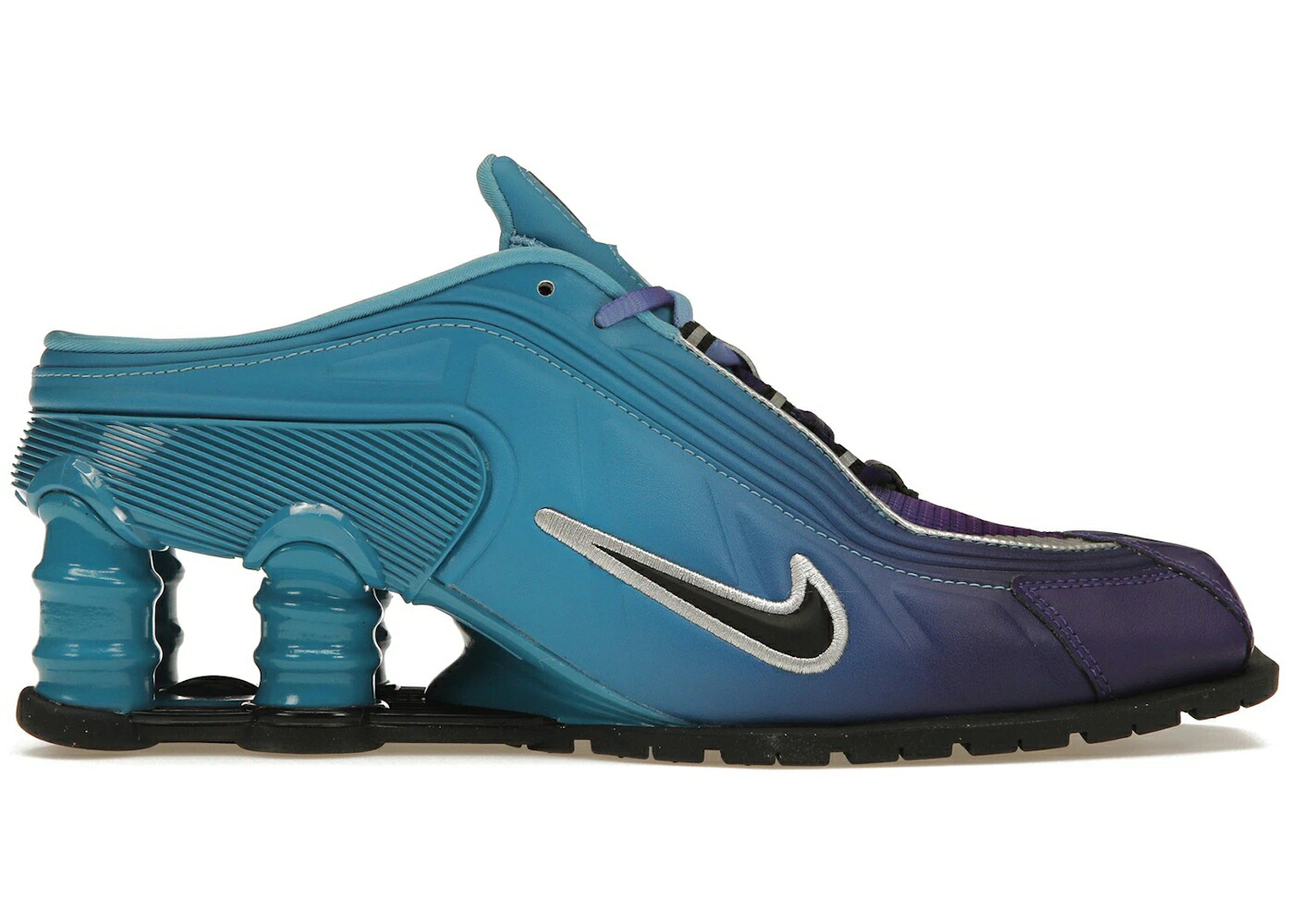 ナイキ ショックス ローズ 青色 ブルー 黒色 ブラック 銀色 シルバー スニーカー ユニセックス NIKE SHOX MR4 MULE MARTINE ROSE SCUBA BLUE / SCUBA BLUE BLACK METALLIC SILVER メンズ