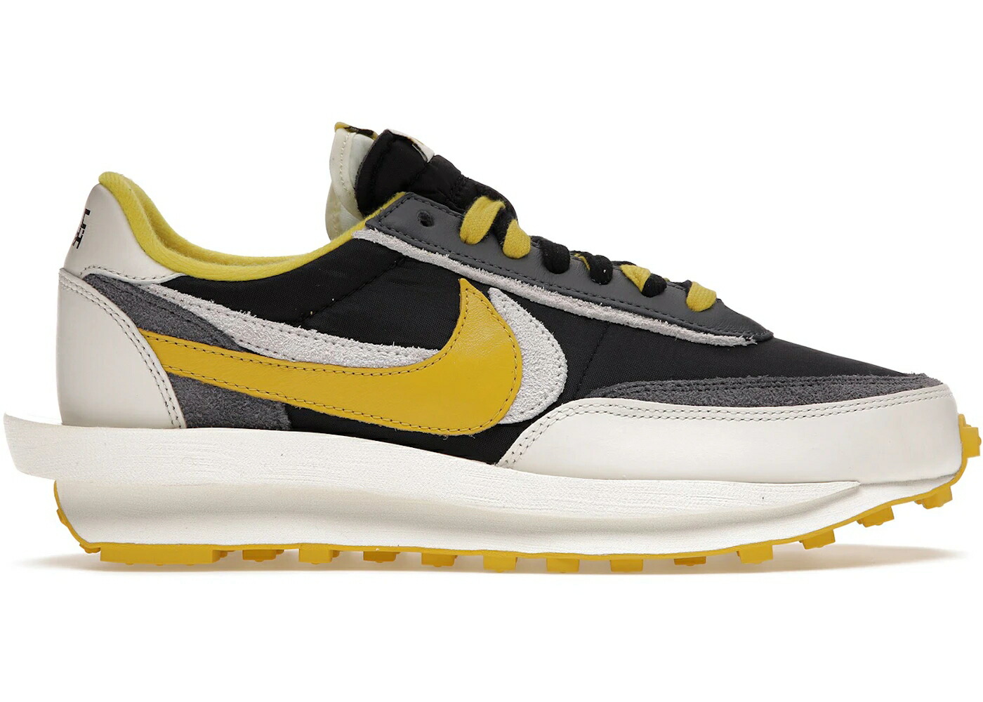 ナイキ ワーヘル アンダー押しかぶせる 黒いこと 黒いこと 薄墨色 薄墨色 スニーカー メンズ NIKE LD WAFFLE SACAI UNDERCOVER BLACK BRIGHT CITRON / BLACK SAIL DARK GREY BRIGHT