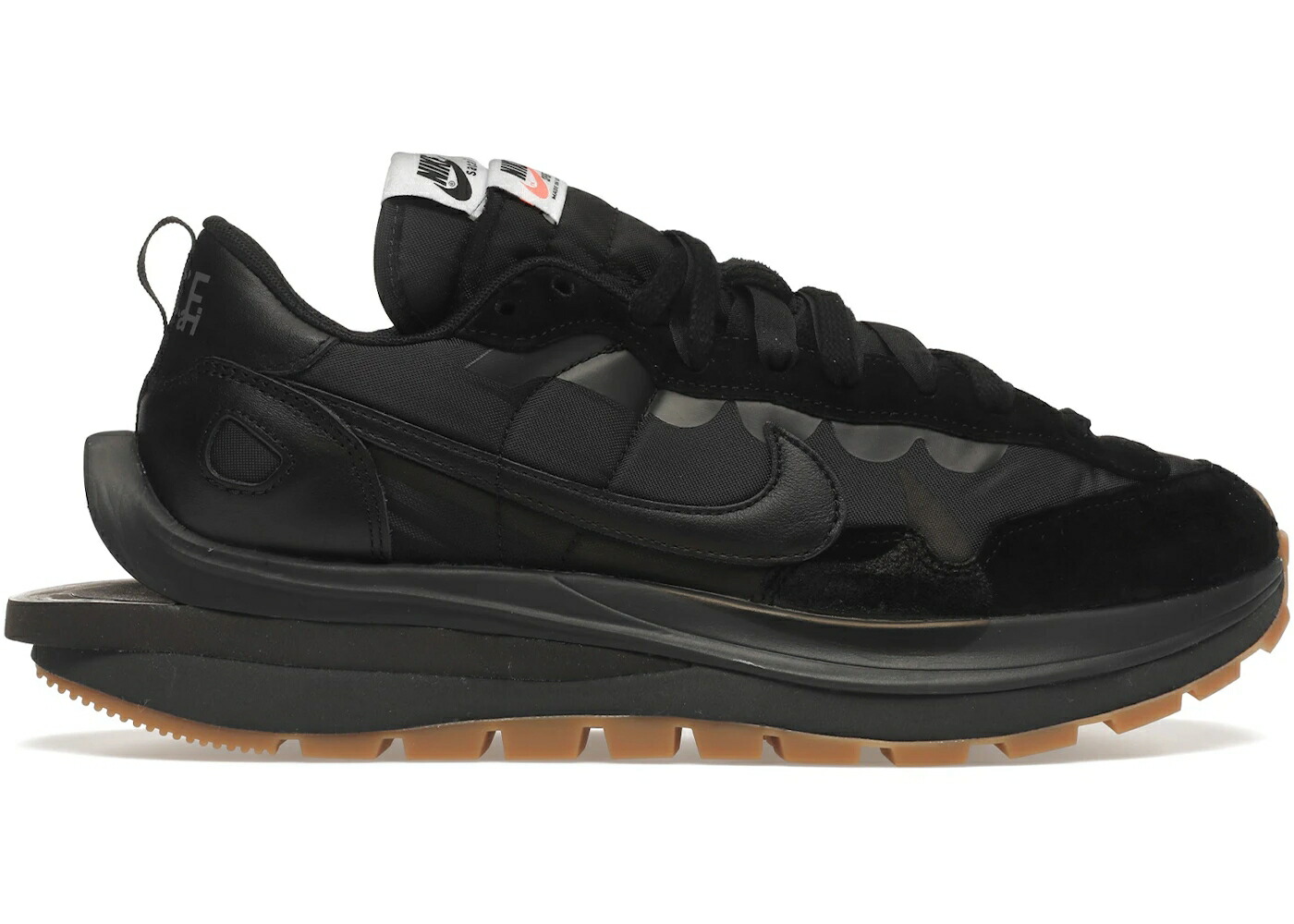 ナイキ 黒いこと 黒いこと スニーカー メンズ NIKE VAPORWAFFLE SACAI BLACK GUM / BLACK OFF NOIR OFF NOIR スニーカー-メンズ靴-靴