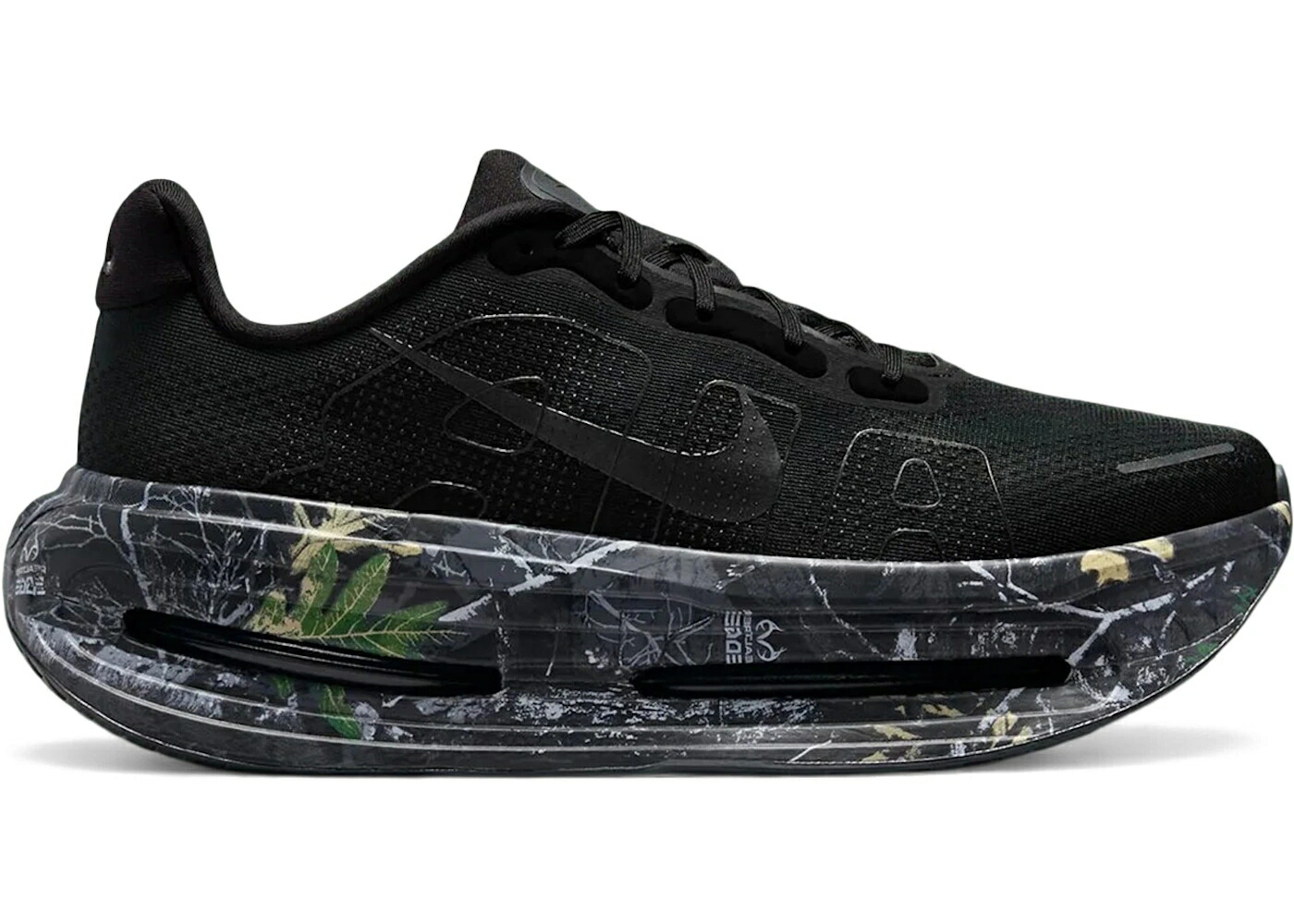 ナイキ プレミアム カモ柄 黒色 ブラック 灰色 グレー スニーカー メンズ NIKE VOMERO PREMIUM REALTREE CAMO BLACK / BLACK METALLIC DARK GREY DARK