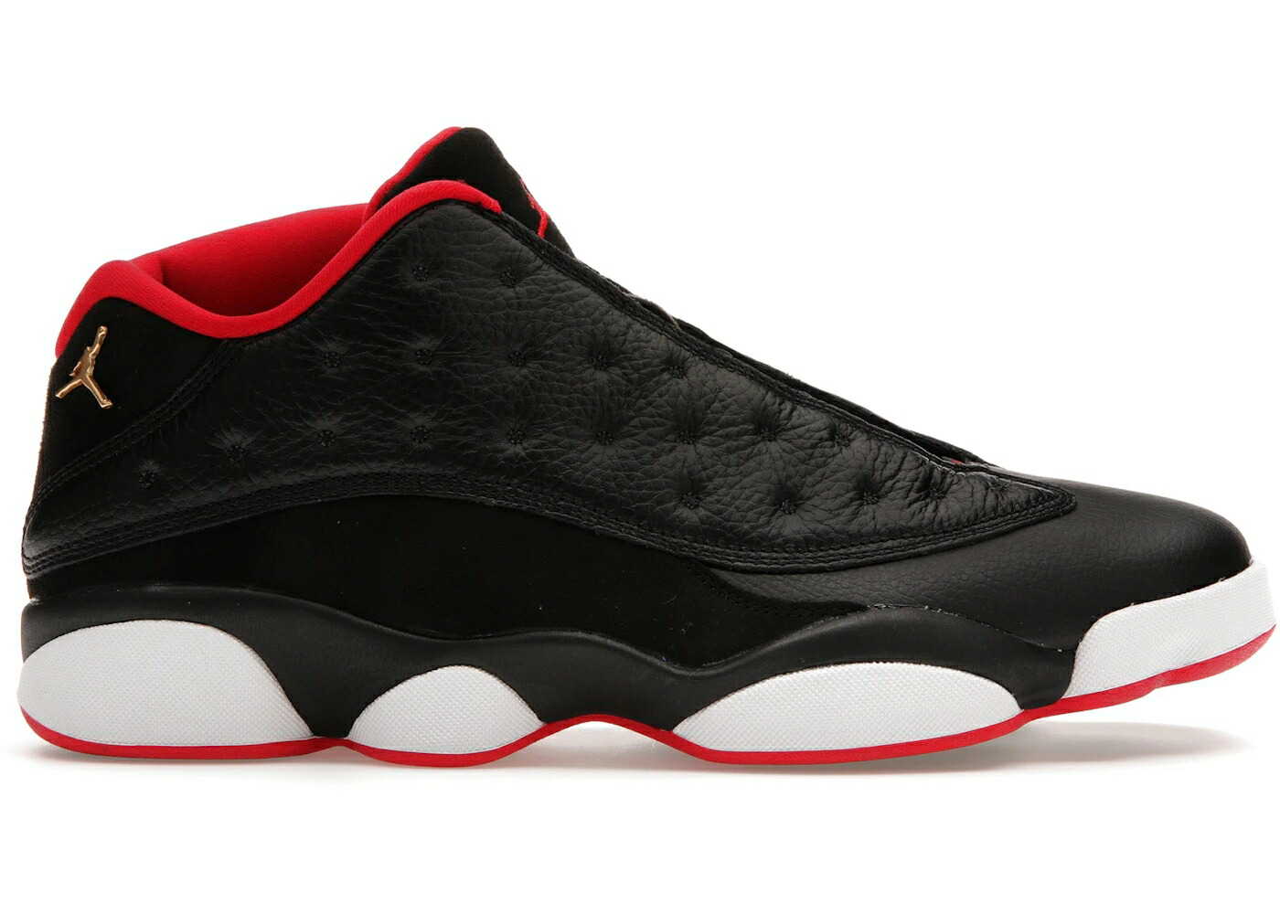 ナイキ ジョーダン サー青少年 黒いこと 黒いこと ゴールド スニーカー メンズ JORDAN 13 RETRO LOW BRED / BLACK METALLIC GOLD UNIVERSITY
