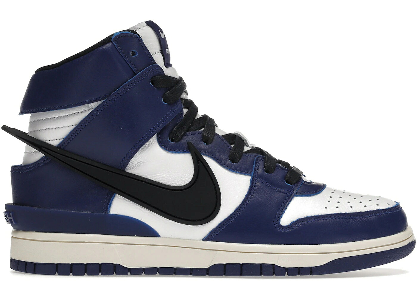 ナイキ ダンク ハイ ディープ 青色 ブルー 白色 ホワイト アイボリー ダンクハイ スニーカー メンズ NIKE DUNK HIGH AMBUSH DEEP  / DEEP  BLUE WHITE PALE IVORY