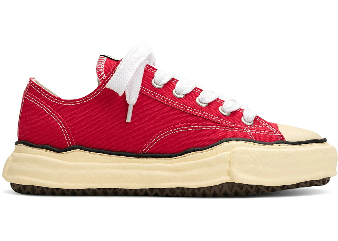 メゾン ミハラヤスヒロ ビンテージ ヴィンテージ 赤 レッド スニーカー メンズ MAISON MIHARA YASUHIRO MAISON MIHARA YASUHIRO PETERSON OG VINTAGE SOLE CANVAS LOW RED /