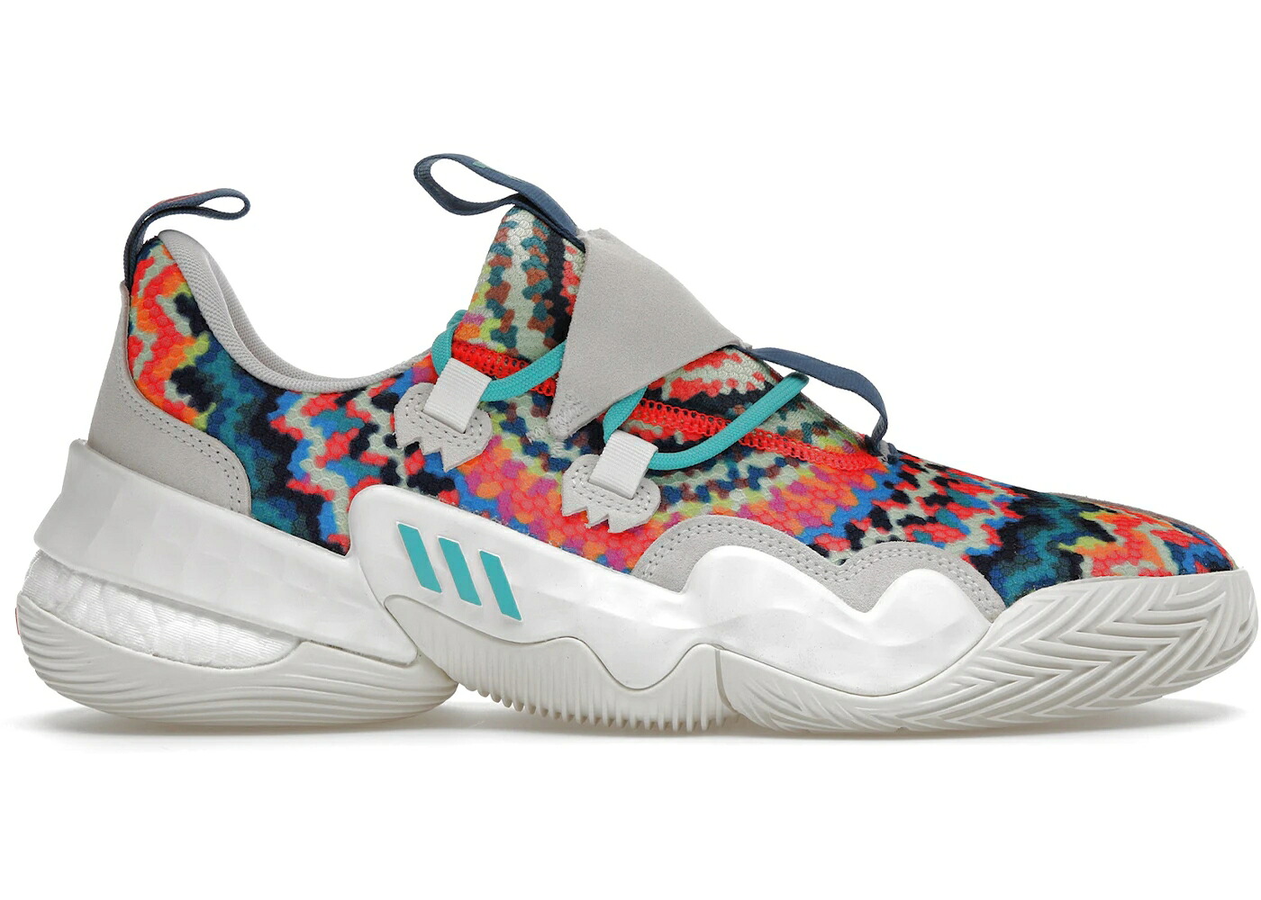 アディダス 白いこと 白いこと スニーカー メンズ ADIDAS TRAE YOUNG 1 TIE-DYE / WHITE MULTICOLOR メンズ靴-靴