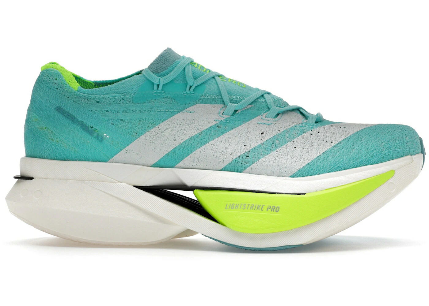アディダス アディゼロ アクア ゼロ 3.0 スニーカー メンズ ADIDAS ADIZERO PRIME X STRUNG FLASH AQUA LUCID LEMON / FLASH AQUA ZERO METALIC LUCID