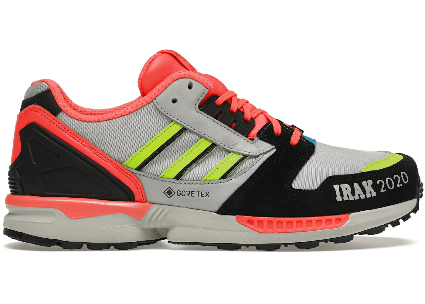 アディダス 黒いこと 黒いこと 赤 赤いこと 薄墨色 薄墨色 スニーカー メンズ ADIDAS ZX 8000 IRAK BLACK / BLACK RED GREY スニーカー-メンズ靴