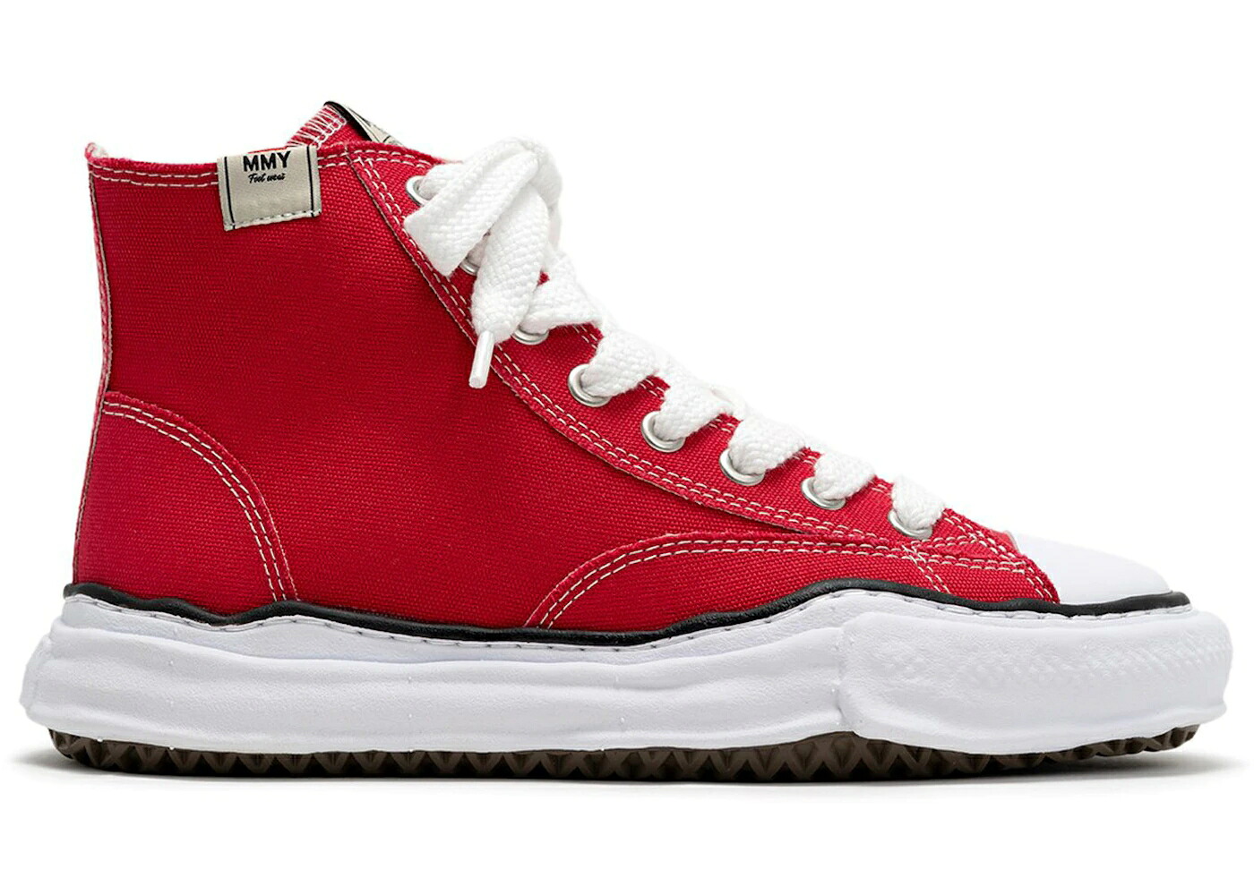 メゾン ミハラヤスヒロ ハイ 赤 レッド スニーカー メンズ MAISON MIHARA YASUHIRO MAISON MIHARA YASUHIRO PETERSON OG SOLE CANVAS HIGH RED /｜スニケス