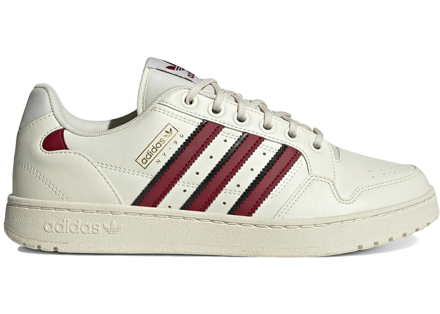 アディダス 白色 ホワイト ワイン色 バーガンディー スニーカー メンズ ADIDAS NY 90 OFF WHITE COLLEGIATE BURGUNDY / OFF WHITE COLLEGIATE BURGUNDY|スニケス