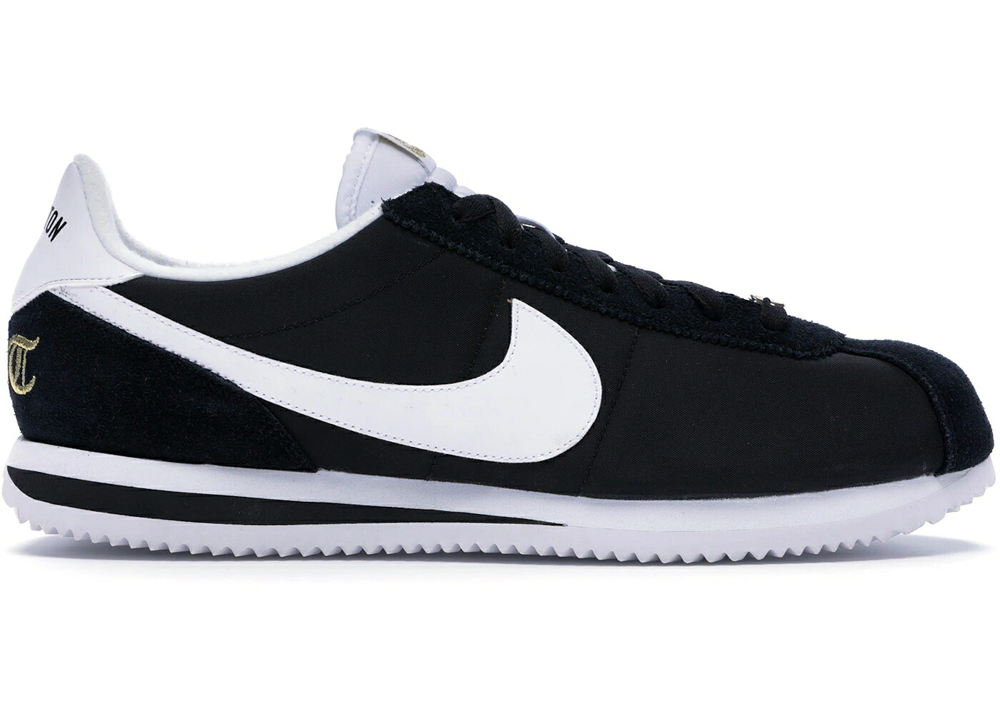 ナイキ コルテッツ ナイロン 黒いこと 黒いこと 白いこと 白いこと ゴールド スニーカー メンズ NIKE CORTEZ ベーシック NYLON COMPTON / BLACK WHITE METALLIC GOLD