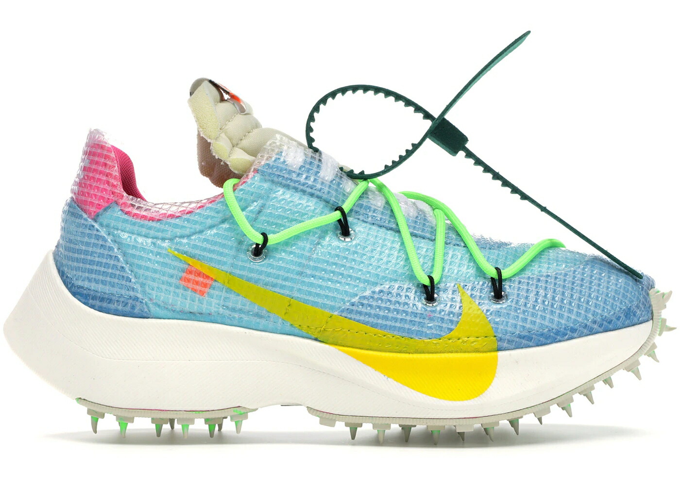 ナイキ ストリート オフホワイト 青色 ブルー 黄色 イエロー WOMEN スニーカー レディース NIKE VAPOR STREET OFF-WHITE POLARIZED BLUE (WOMEN) / POLARIZED BLUE TOUR YELLOW SAIL