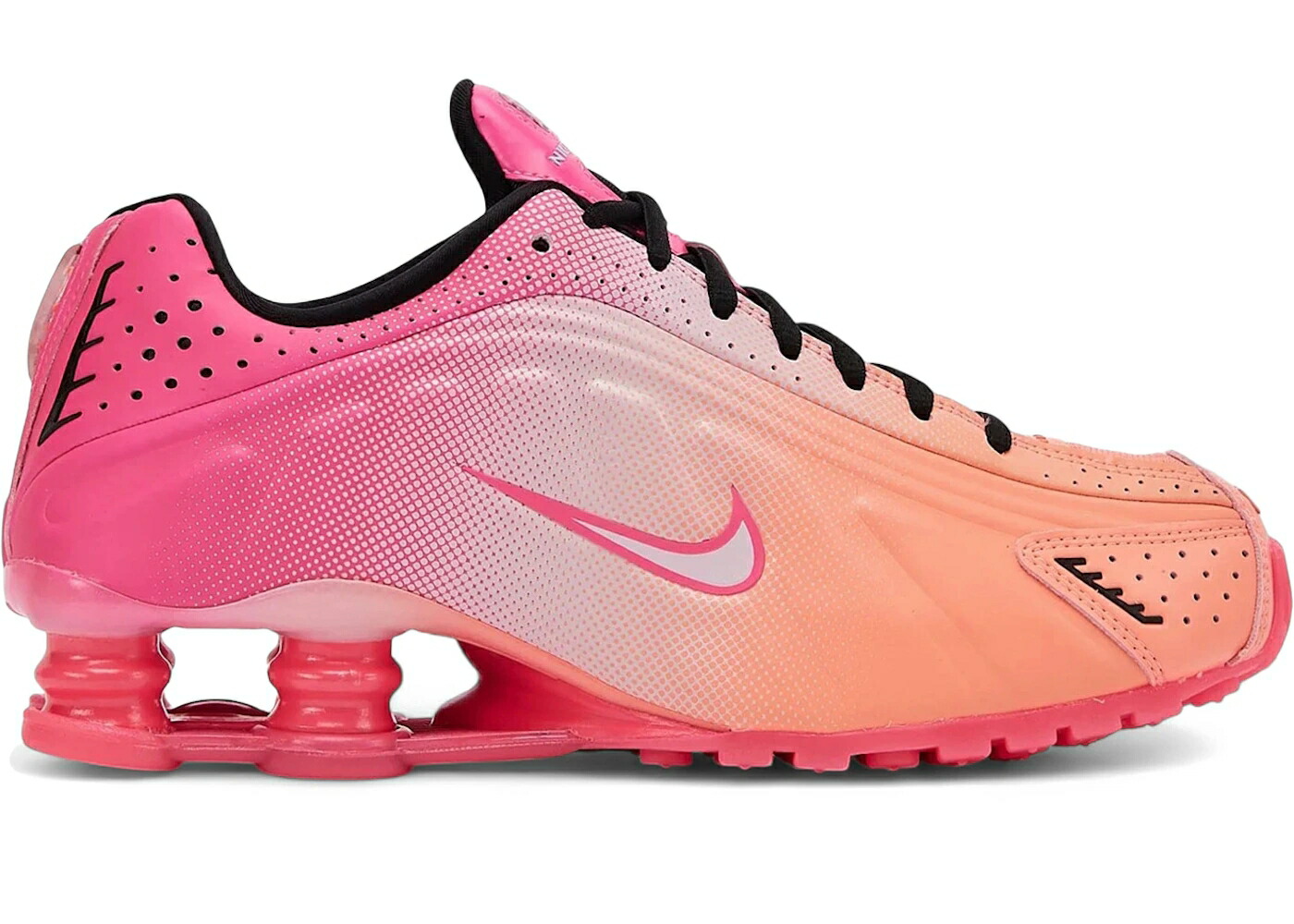 ナイキ ショックス サクラ色 黒いこと 黒いこと WOMEN\u0027S スニーカー レディース NIKE SHOX R4 AB HYPER PINK BLACK (WOMEN\u0027S) / HYPER PINK PINK FOAM PINK BLACK