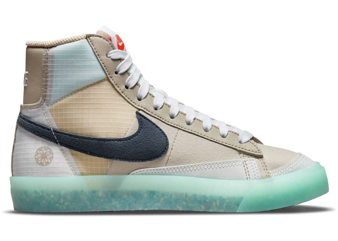 ナイキ ブレイザー ミッド ゼロ クリーム 橙 オレンジ アイスクリーム ジュニア キッズ NIKE BLAZER MID 77 MOVE TO ZERO GLACIER ICE (GS) / CREAM II ORANGE GLACIER ICE ベビー マタニティ スニーカー