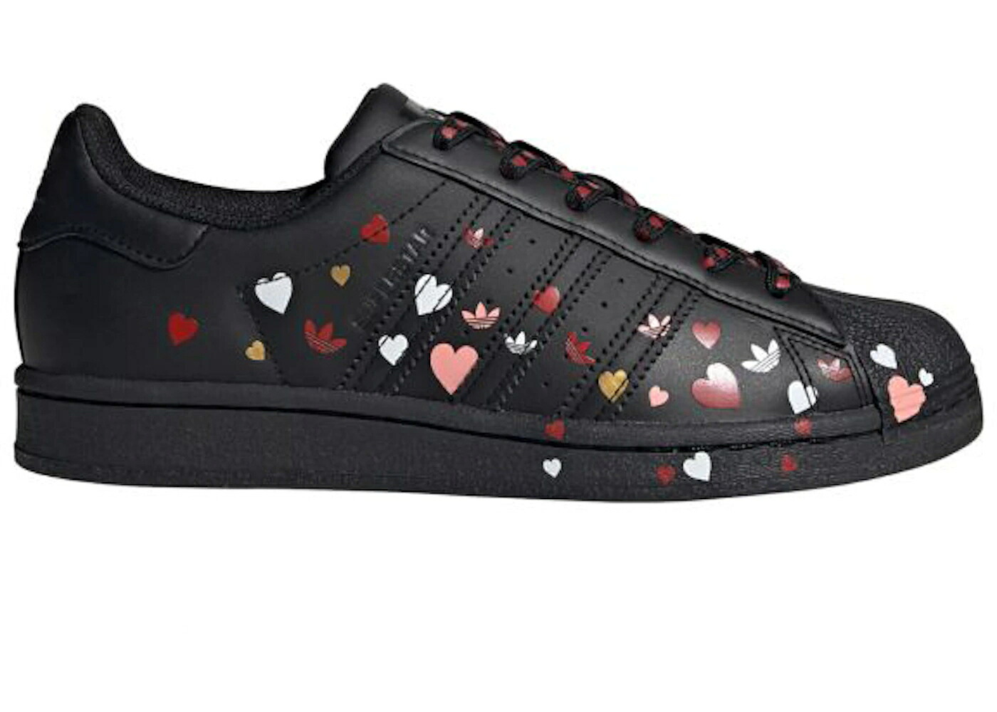 アディダス はやりっ子 黒いこと 黒いこと 中核グループ 白いこと 白いこと VALENTINE\u0027S WOMEN\u0027S スニーカー レディース ADIDAS SUPERSTAR DAY BLACK (WOMEN\u0027S) / CORE BLACK CLOUD WHITE GLORY