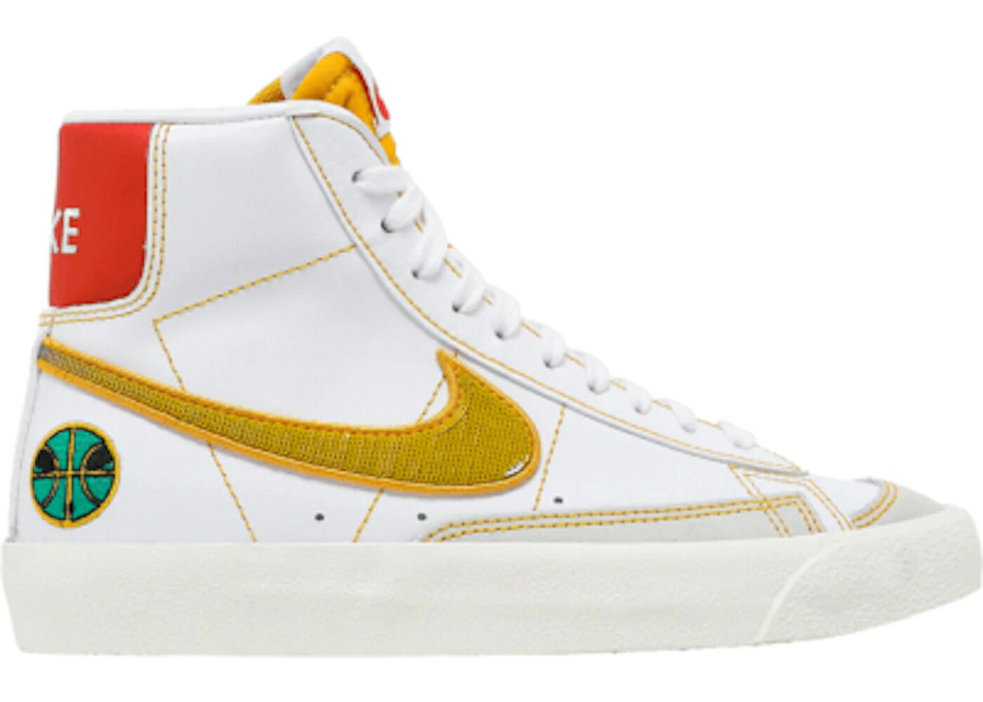 ナイキ ブレイザー ミッド 白いこと 白いこと 橙 オレンジ色 ゴールド 御坊っちゃん キッズ NIKE BLAZER MID ROSWELL RAYGUNS (GS) / WHITE ORANGE GOLD もの言う花 マタニティ スニーカー