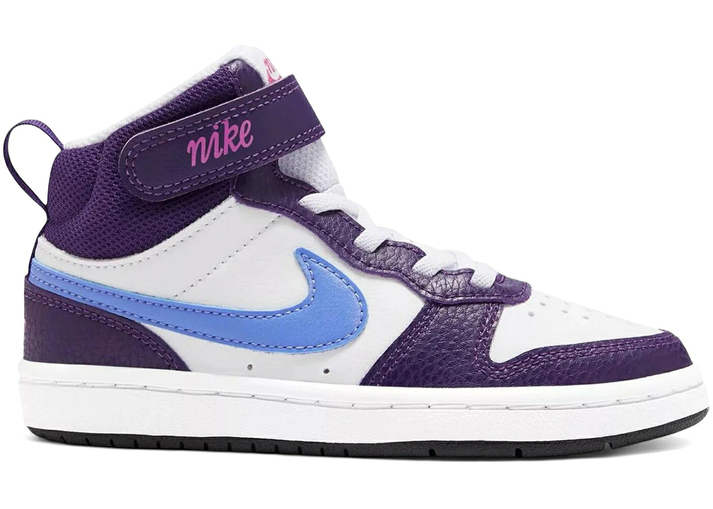 ナイキ 厚地の外套 ミッド 白いこと 白いこと コートバーロウ 御坊っちゃん キッズ NIKE COURT BOROUGH MID 2 WHITE EGGPLANT ROYAL PULSE (なおなお書き) / WHITE EGGPLANT ACTIVE FUCHSIA もの言う花 マタニティ スニーカー