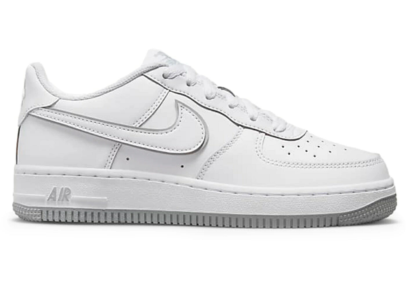 ナイキ 白いこと 白いこと 薄墨色 薄墨色 空軍 御坊っちゃん キッズ NIKE AIR FORCE 1 LOW WHITE WOLF GREY (GS) / WHITE WHITE WOLF GREY もの言う花 マタニティ スニーカー