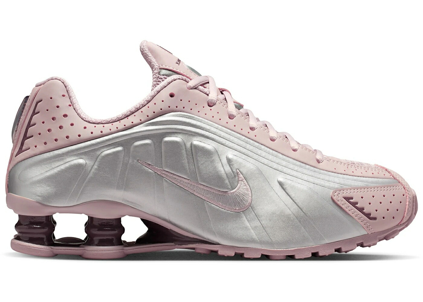 ナイキ ショックス サクラ色 しろがね色 しろがね色 WOMEN\u0027S スニーカー レディース NIKE SHOX R4 PARTICLE ROSE TATTOO SILVER (WOMEN\u0027S) / PARTICLE ROSE TATTOO METALLIC