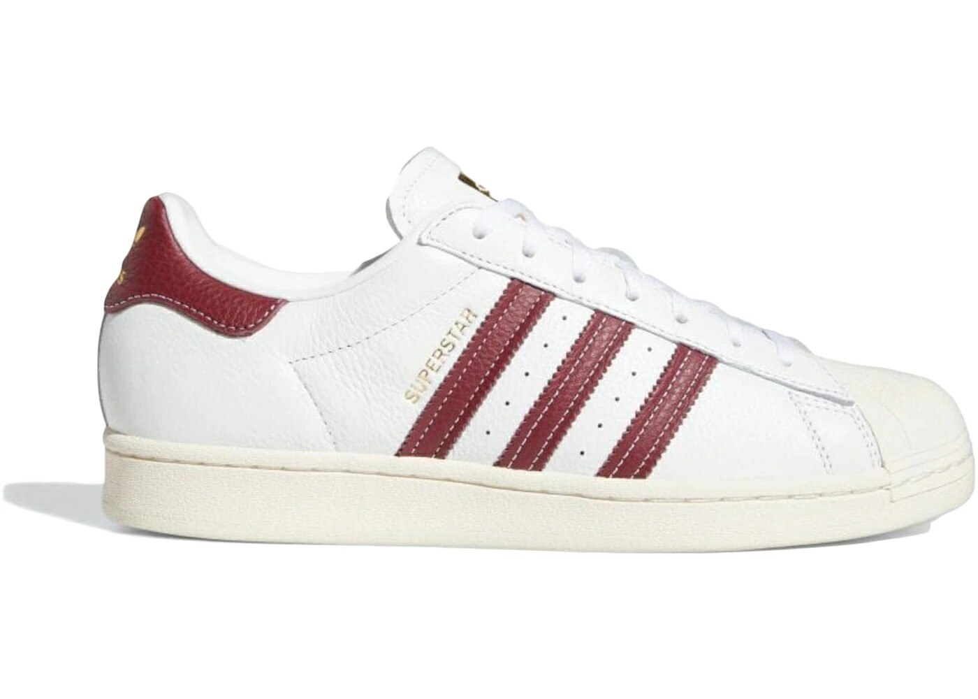 アディダス スーパースター 白色 ホワイト カレッジ ワイン色 バーガンディー スニーカー メンズ ADIDAS SUPERSTAR FOOTWEAR WHITE COLLEGE BURGUNDY / FOOTWEAR WHITE COLLEGE BURGUNDY｜スニケス