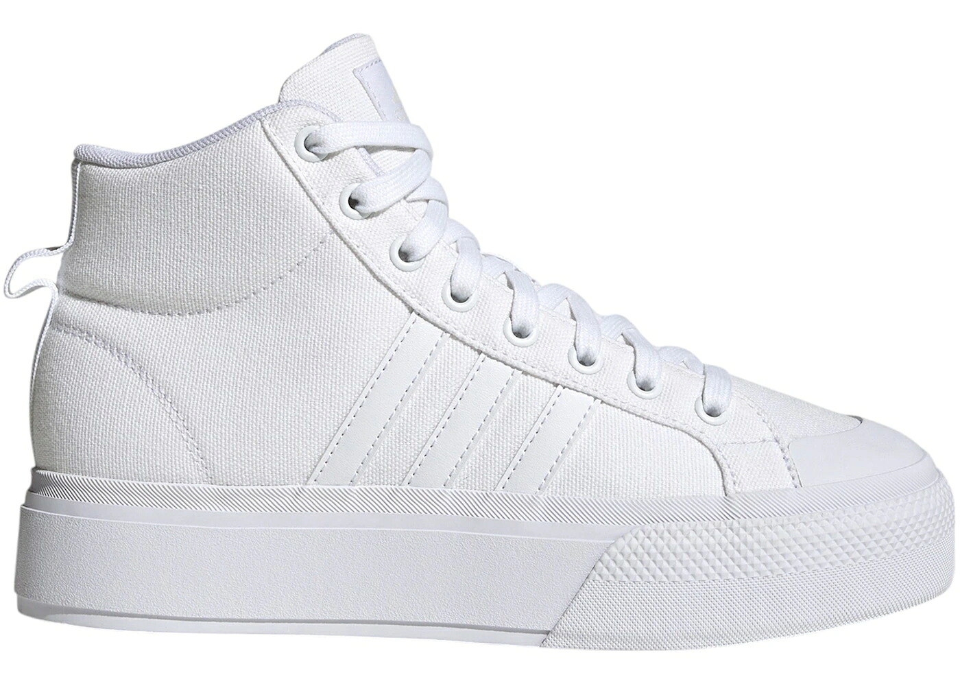 アディダス ミッド 白いこと 白いこと 2.0 スニーカー メンズ ADIDAS BRAVADA PLATFORM MID CLOUD WHITE CHALK / CLOUD WHITE CLOUD WHITE CHALK スニーカー-メンズ靴