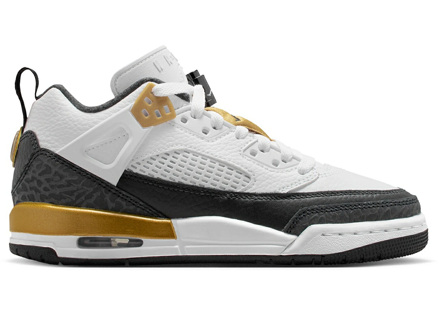 ナイキ ジョーダン 白いこと 白いこと ゴールド 黒いこと 黒いこと お坊っちゃん キッズ JORDAN SPIZIKE LOW DMP (GS) / WHITE METALLIC GOLD BLACK もの言う花 マタニティ スニーカー