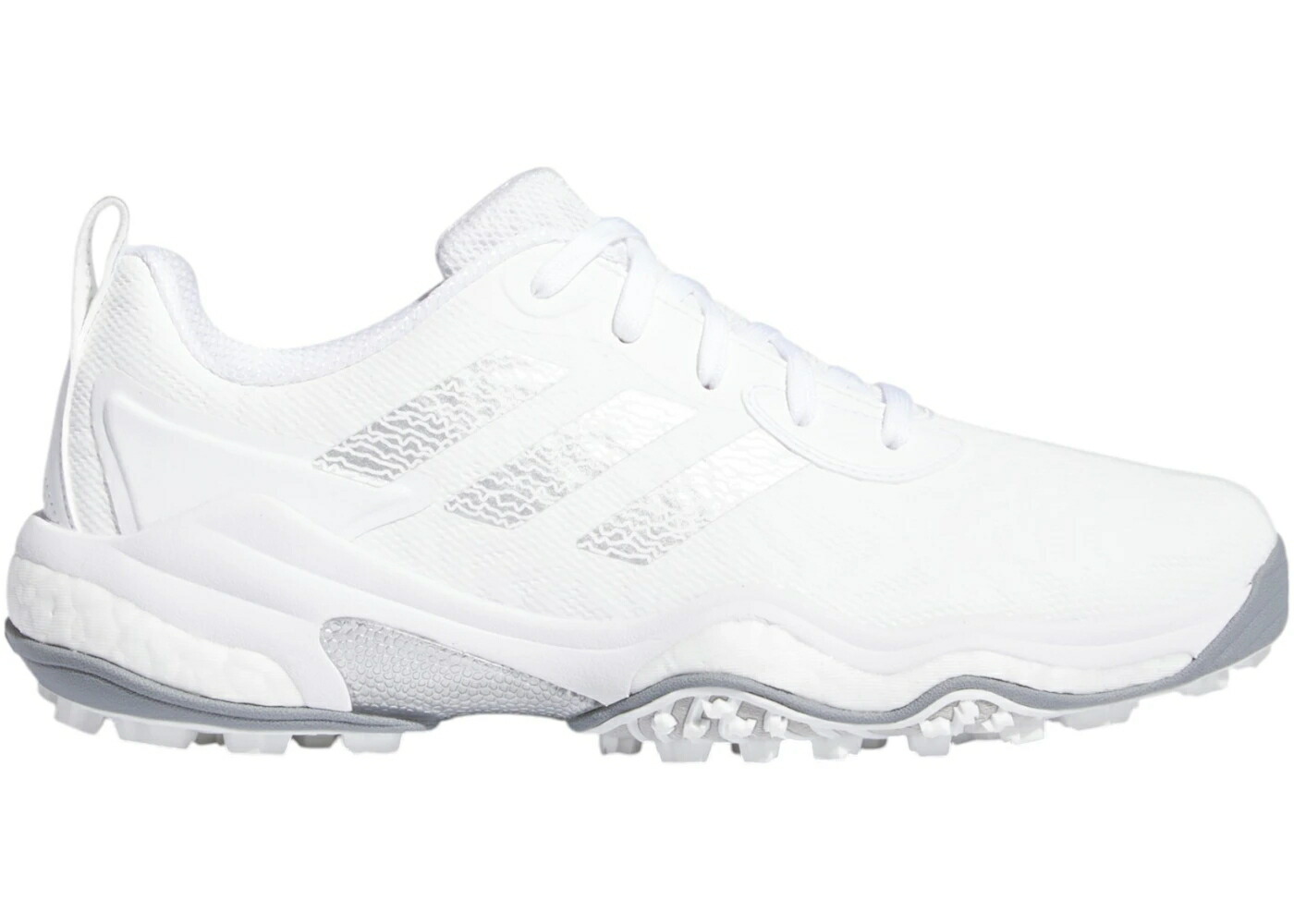 アディダス ゴルフ 白色 ホワイト 銀色 シルバー 灰色 グレー スニーカー メンズ ADIDAS CODECHAOS 25 GOLF CLOUD WHITE SILVER METALLIC GREY / CLOUD WHITE SILVER METALLIC GREY