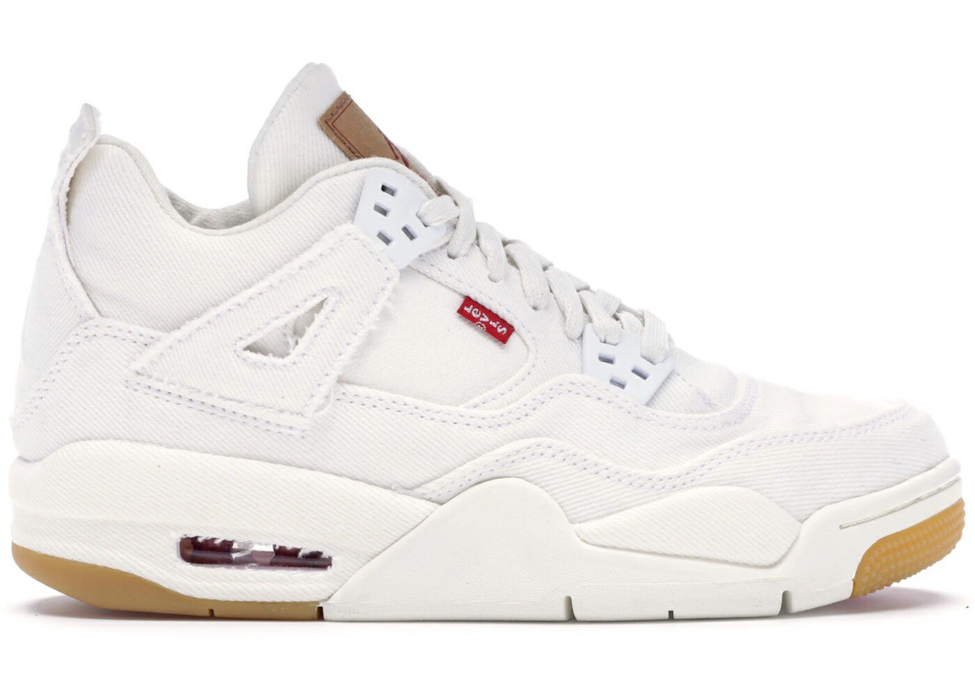 ナイキ ジョーダン 白いこと 白いこと LEVI\u0027S お坊っちゃん キッズ JORDAN 4 RETRO WHITE (GS) (LEVI\u0027S TAG) / WHITE WHITE WHITE もの言う花 マタニティ スニーカー