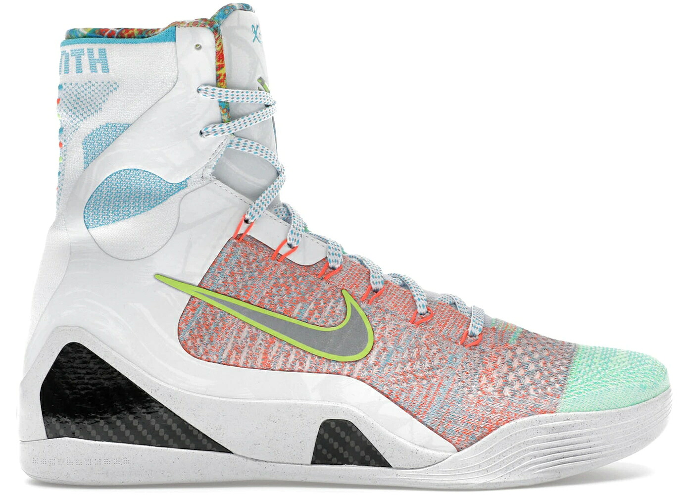 ナイキ コービー エリート しろがね色 しろがね色 スニーカー メンズ NIKE KOBE 9 ELITE WHAT THE / MULTI COLOR REFLECT SILVER
