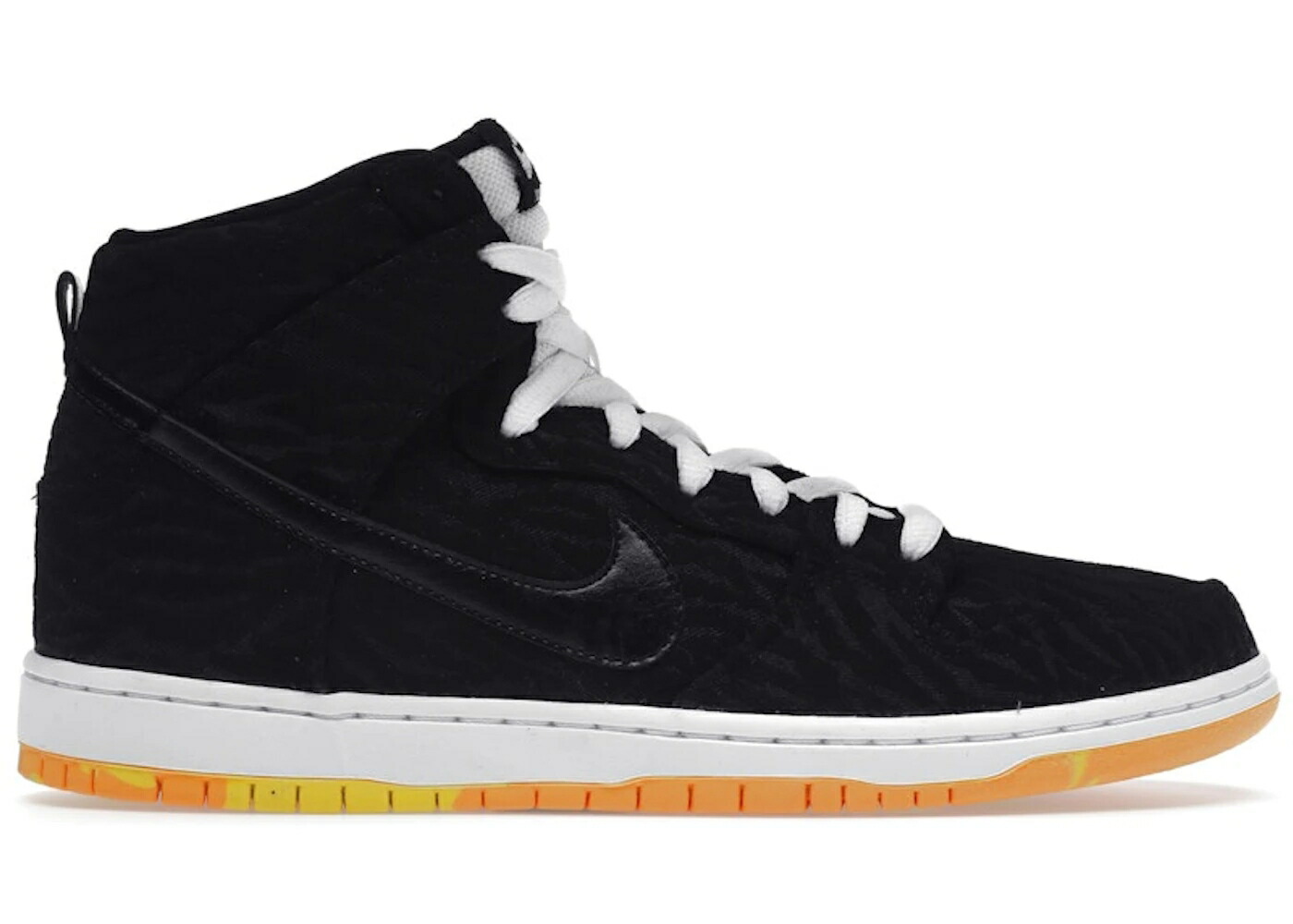 ナイキ エスビー ダンク ハイ 黒色 ブラック 白色 ホワイト レーザー 橙 オレンジ ダンクハイ スニーカー メンズ NIKE SB DUNK HIGH SKUNK / BLACK BLACK WHITE LASER ORANGE