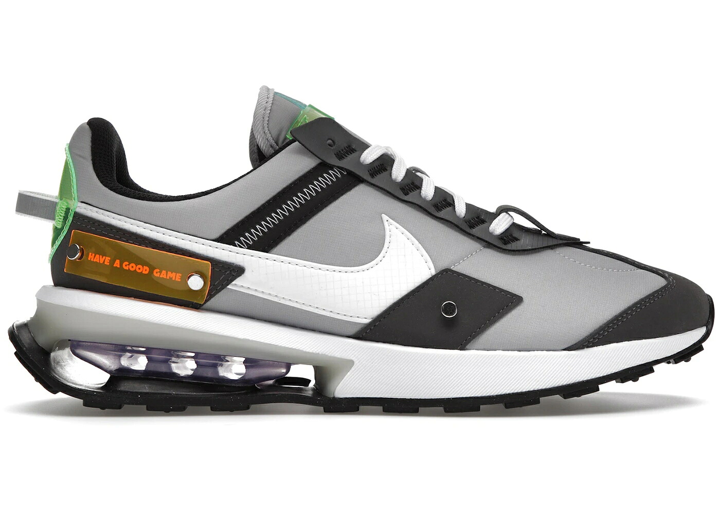 ナイキ マックス ゲーム 灰色 グレー 白色 ホワイト 緑 グリーン エアマックス スニーカー メンズ NIKE AIR MAX PRE-DAY HAVE A GOOD GAME / GREY FOG WHITE WHITE GREEN