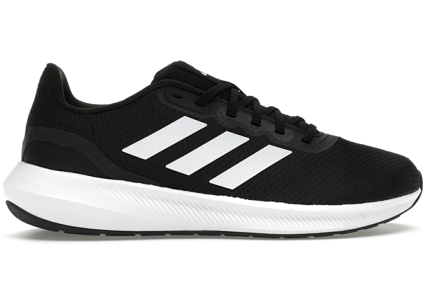アディダス コア 黒色 ブラック 白色 ホワイト スニーカー メンズ ADIDAS RUNFALCON 3 CLOUDFOAM LOW CORE BLACK CLOUD WHITE / CORE BLACK CLOUD WHITE CORE