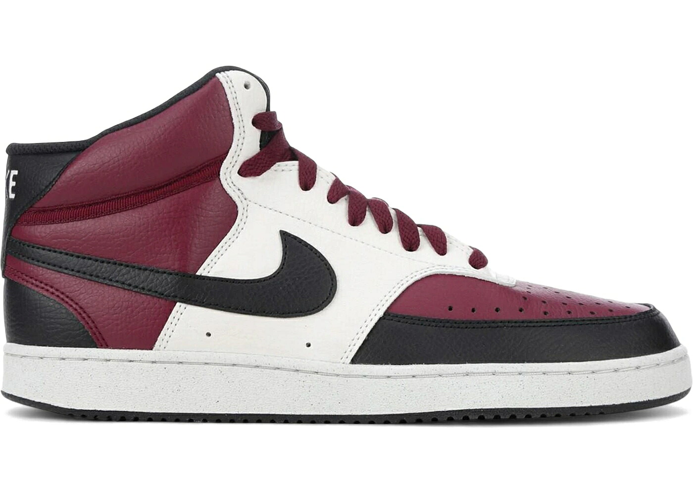 ナイキ コート ミッド 黒色 ブラック スニーカー メンズ NIKE COURT VISION MID NEXT NATURE DARK BEETROOT / DARK BEETROOT SAIL BLACK|スニケス