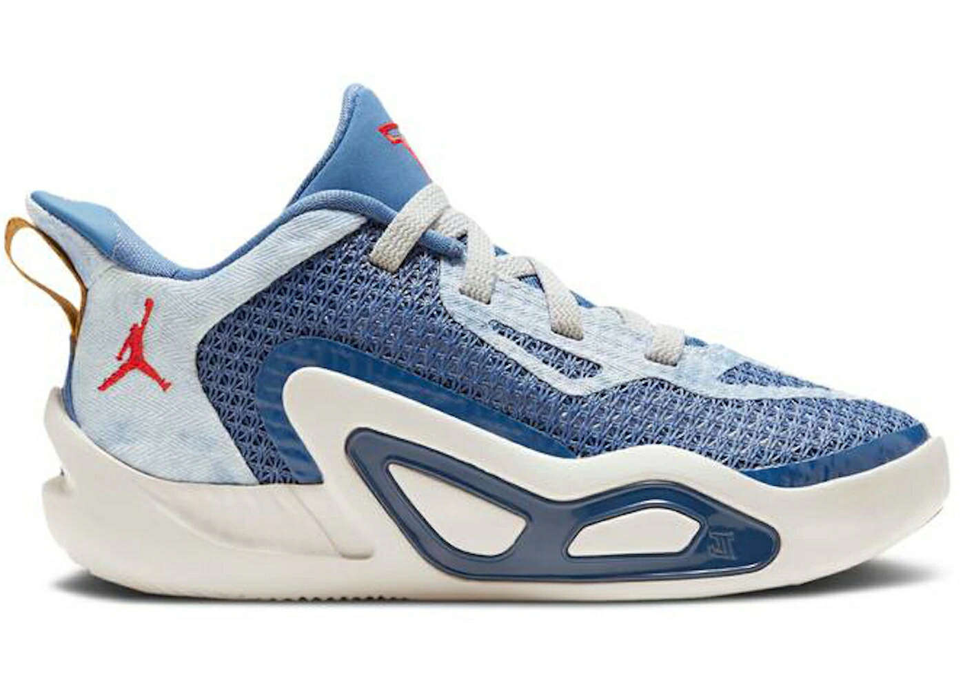 ナイキ ジョーダン ジーンズ 青碧 青碧 赤 赤いこと お坊っちゃん キッズ JORDAN TATUM 1 DENIM (なおなお書き) / STONE BLUE UNIVERSITY RED MYSTIC もの言う花 マタニティ スニーカー