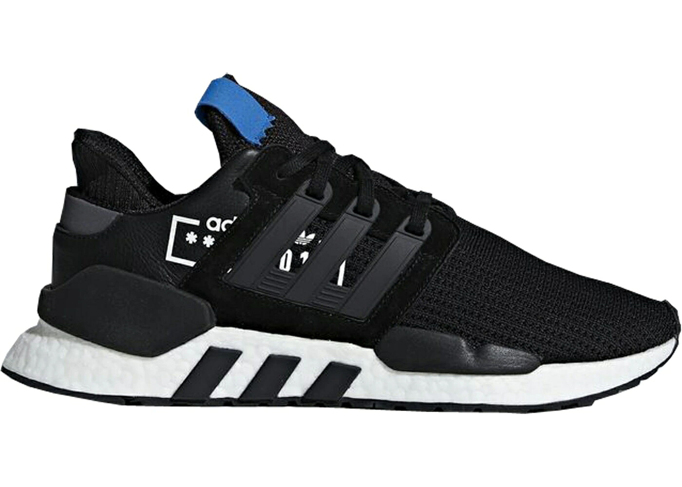 アディダス 中核グループ 黒いこと 黒いこと 青味禽鳥 スニーカー メンズ ADIDAS EQT SUPPORT 91/18 ALPHATYPE / CORE BLACK CORE BLACK BLUEBIRD