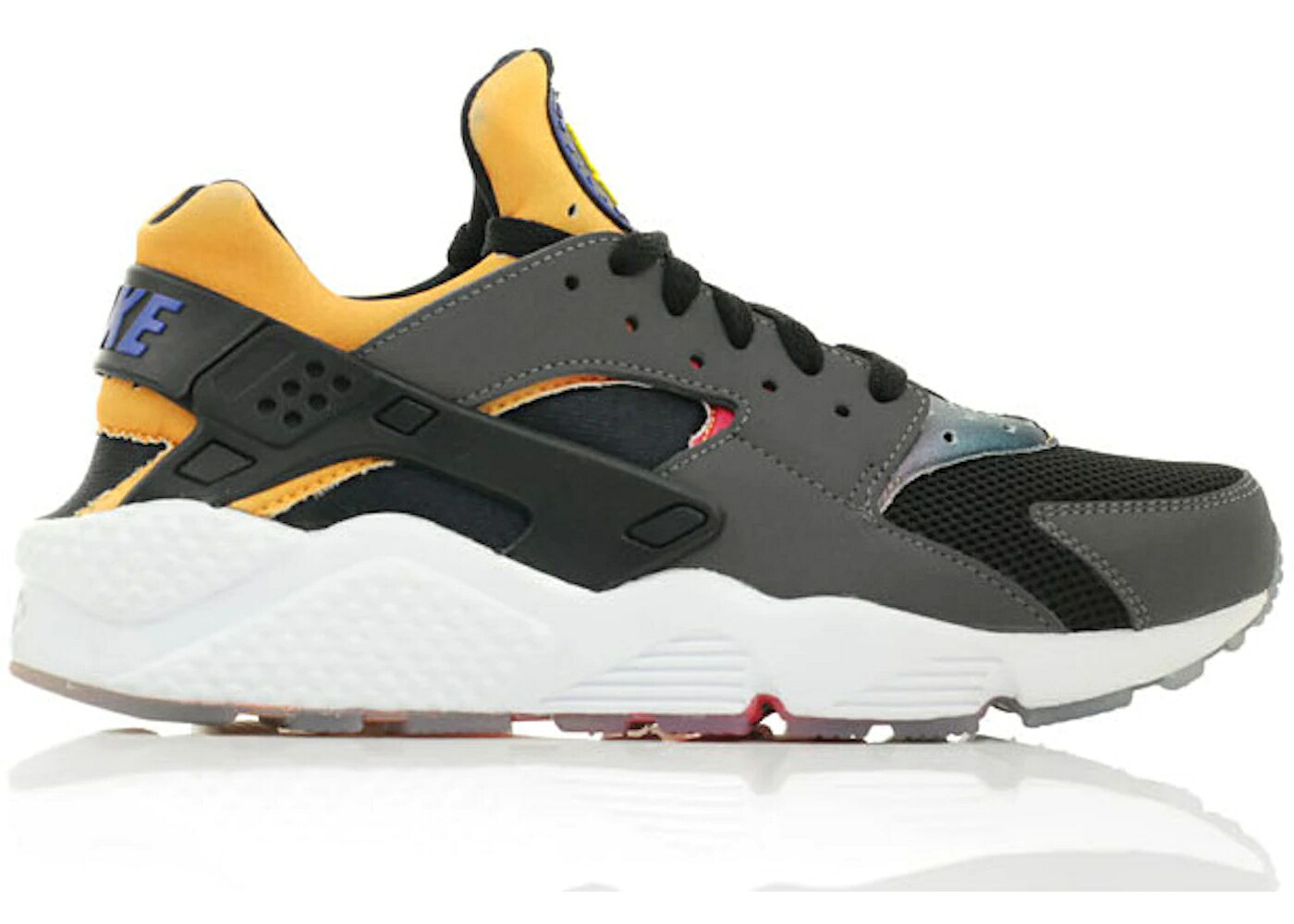 ナイキ ハラチ ラン 虹色 レインボー 黒色 ブラック 黄色 イエロー スニーカー メンズ NIKE AIR HUARACHE SD RUN RAINBOW / BLACK PURESN VOLT TRUE YELLOW