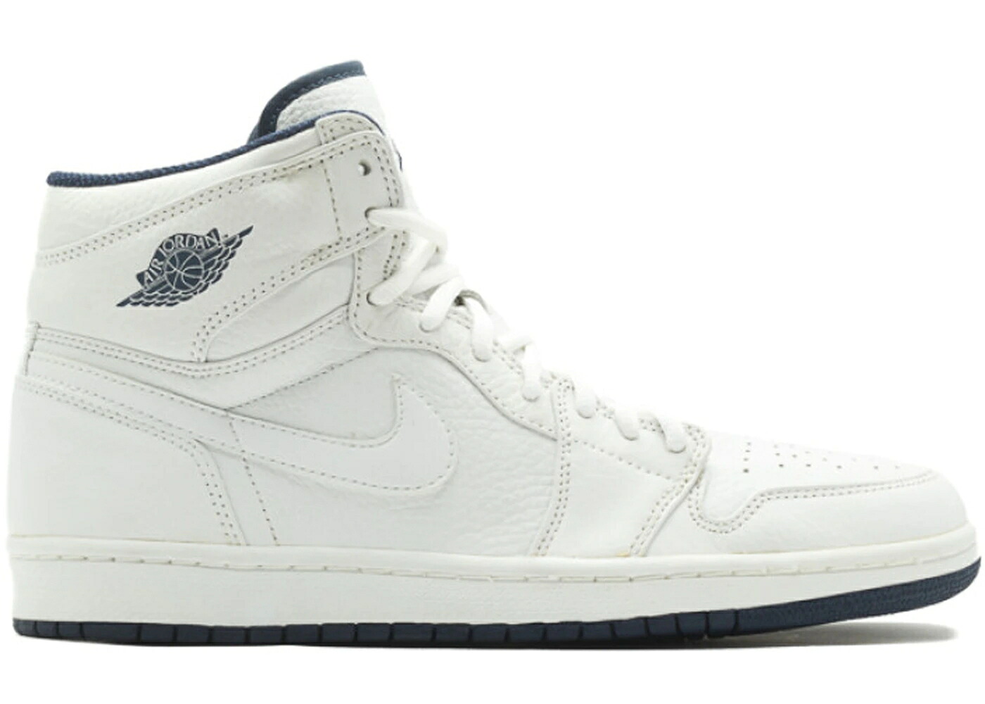 ナイキ ジョーダン 白いこと 白いこと 紺色 米国海軍 スニーカー メンズ JORDAN 1 RETRO JAPAN WHITE (2001) / WHITE WHITE MIDNIGHT NAVY