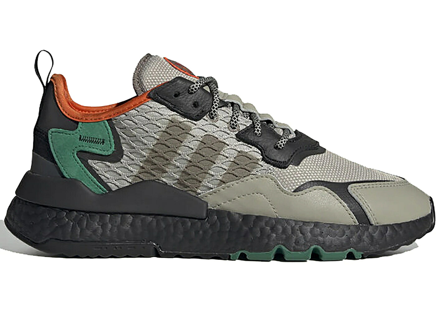 アディダス ジョガーパンツ 黒色 ブラック 緑 グリーン コア スニーカー メンズ ADIDAS NITE JOGGER SESAME BLACK BOLD GREEN / SESAME CORE BLACK BOLD GREEN
